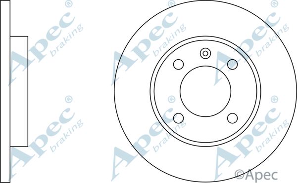 APEC BRAKING Тормозной диск DSK197